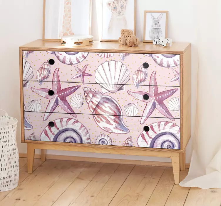 Deniz yaşamı mobilya çıkartması - TenStickers