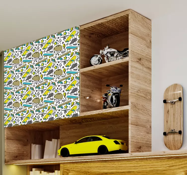 Kentsel paten desen mobilya çıkartması - TenStickers