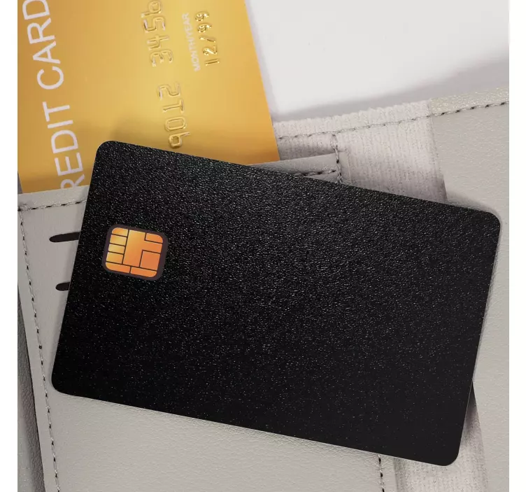 Koyu doku arka plan kredi kartı etiketi - TenStickers