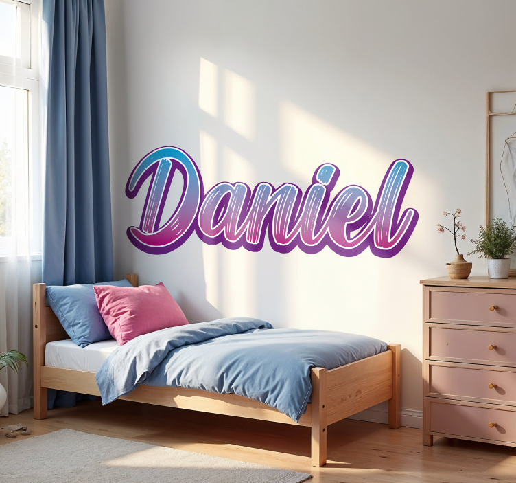 Mor grafiti kentsel etiket - TenStickers