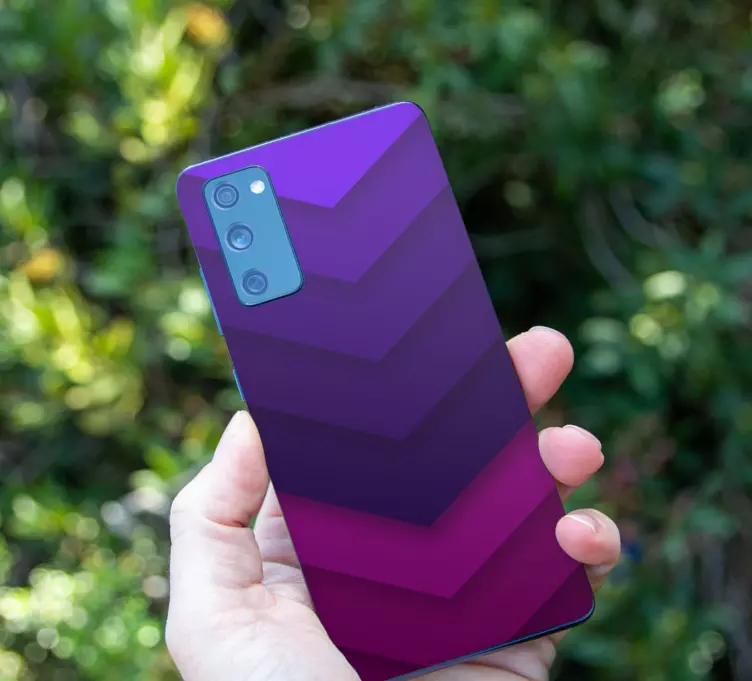 Mordan pembeye geçiş çizgileri samsung çıkartması - TenStickers