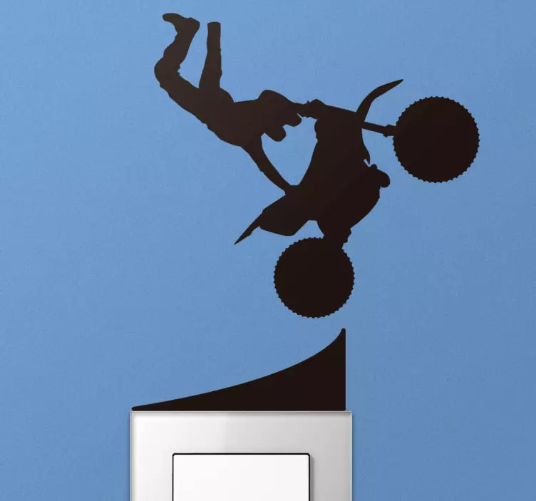 Motokros anahtarı ışık anahtarı sticker - TenStickers