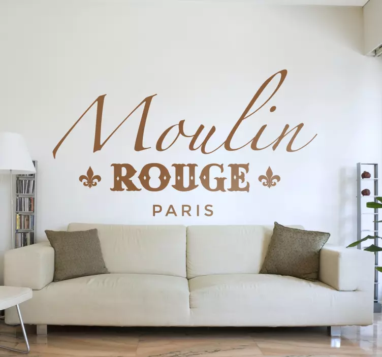 Moulin rouge paris sticker ev duvar sticker - TenStickers