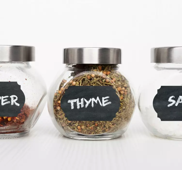 Mutfak depolama etiketleri etiket üzerine yaz - TenStickers