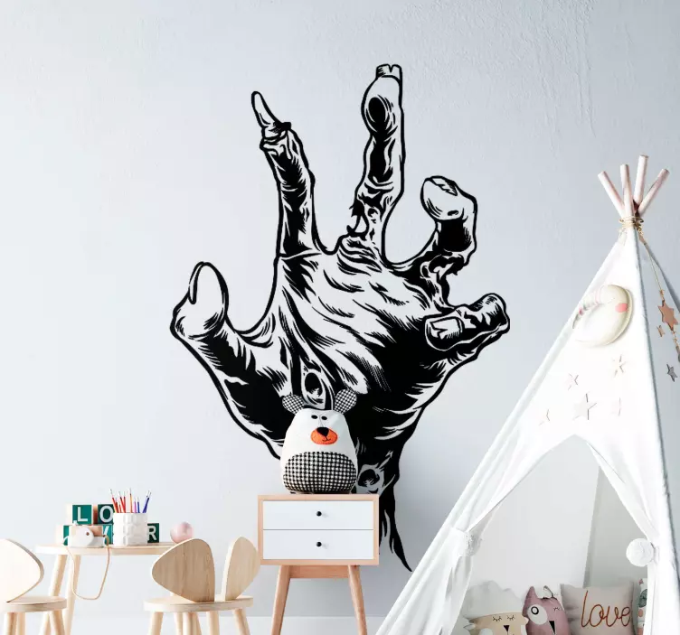 Müthiş mumya eli cadılar bayramı çıkartması - TenStickers