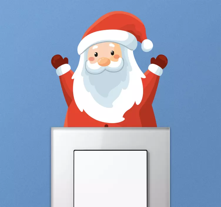 Mutlu noel baba çıkartması yılbaşı çıkartması - TenStickers