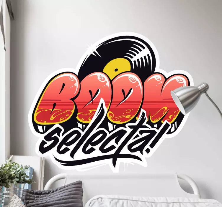 Müzik grafiti çıkartma paketi - TenStickers