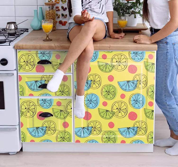 Narenciye mobilya çıkartması - TenStickers