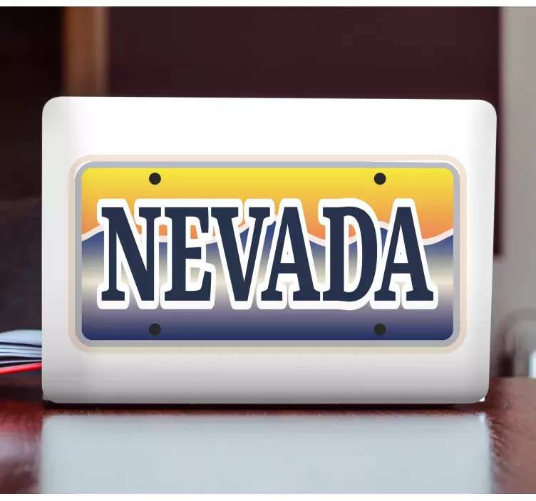 Nevada vintage etiket dizüstü derileri - TenStickers