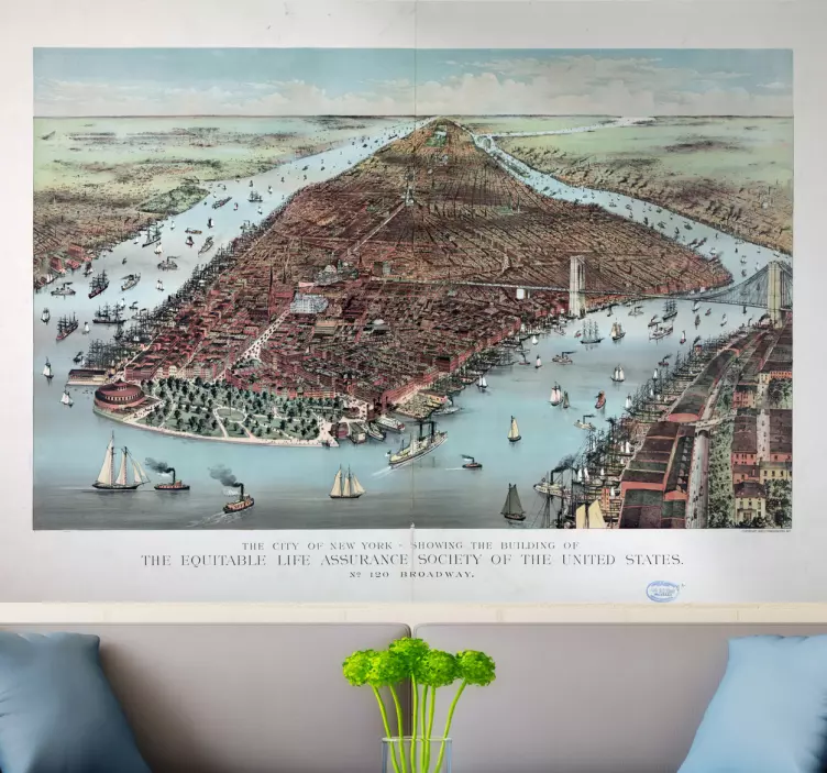 New york bağbozumu çıkartması - TenStickers