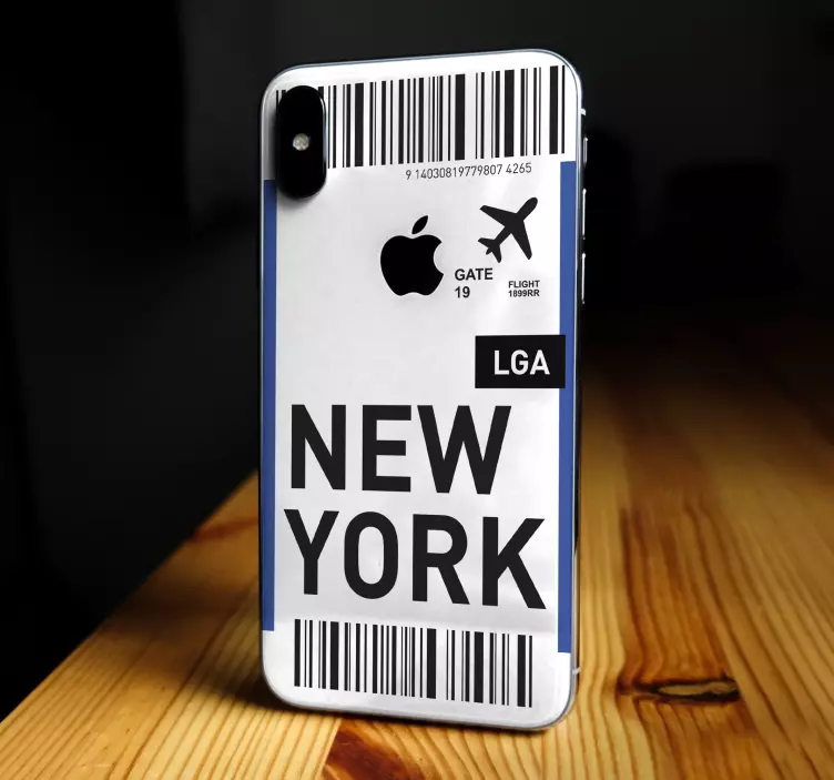 New york seyahat bileti hayvan çıkartması - TenStickers