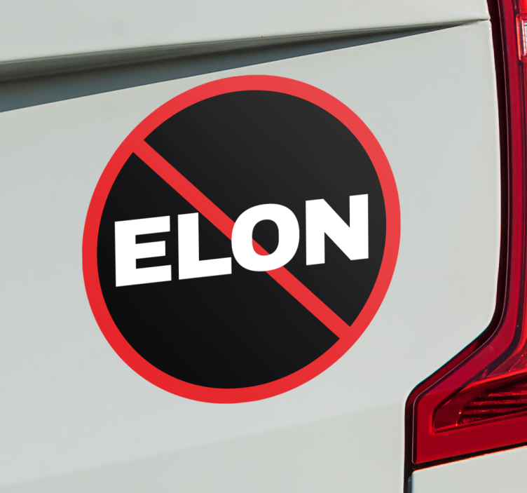 no elon hayvan çıkartması - TenStickers