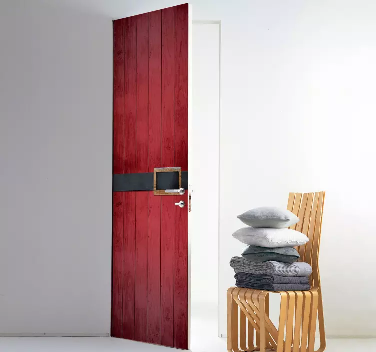 Noel baba kapısı noel çıkartması - TenStickers