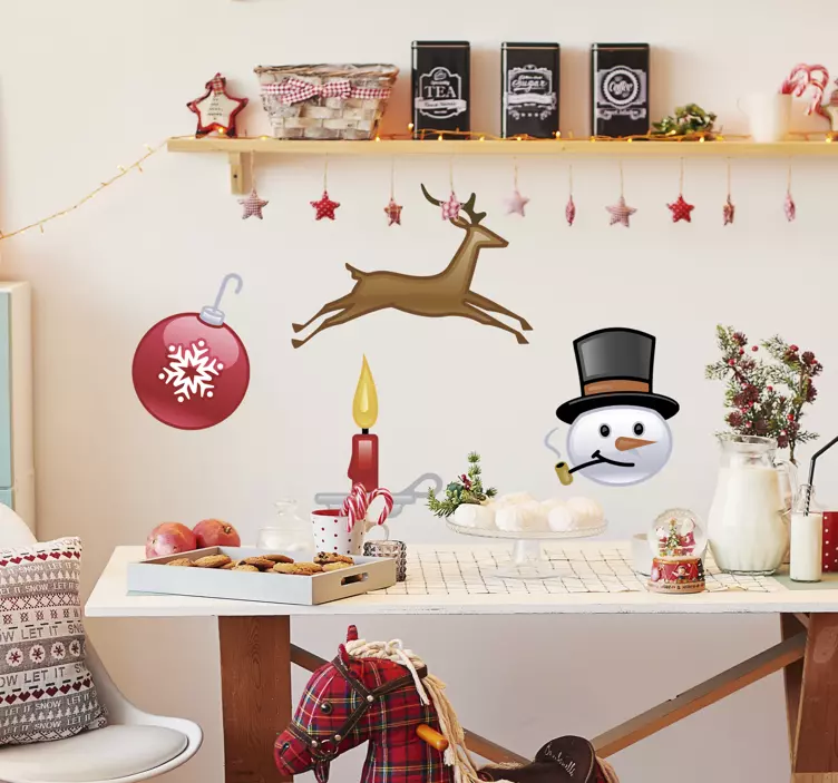 Noel çıkartma koleksiyonu - TenStickers