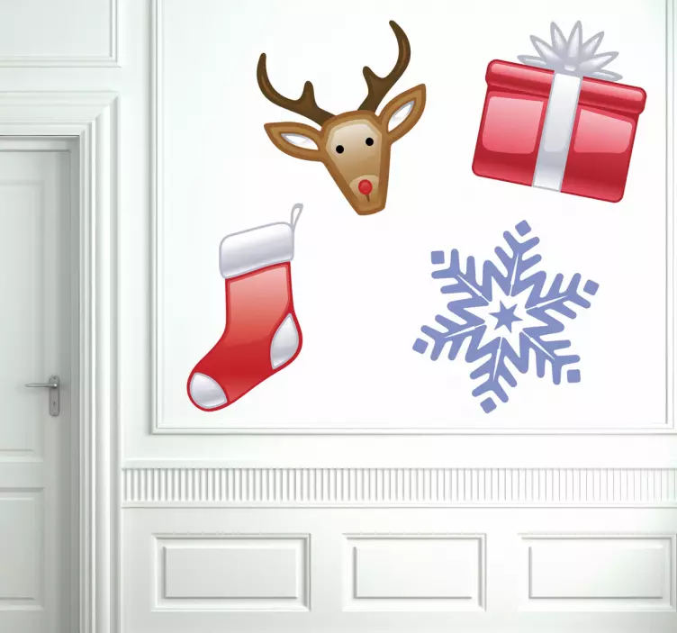 Noel çıkartmalar kiti - TenStickers