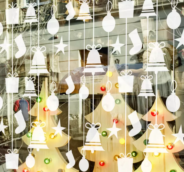 Noel çorap noel sticker - TenStickers