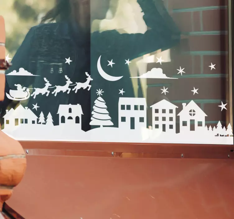 Noel sahne noel çıkartması - TenStickers