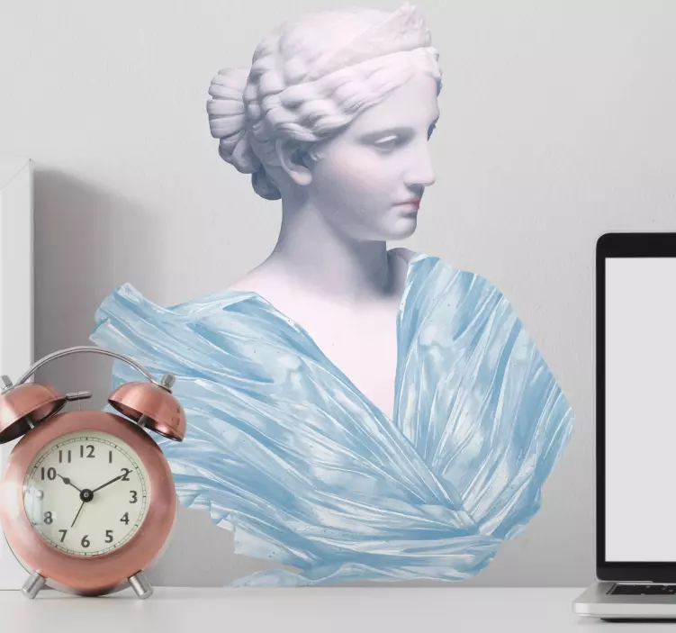 Güzel yunan tanrıçası heykeli duvar sticker - TenStickers