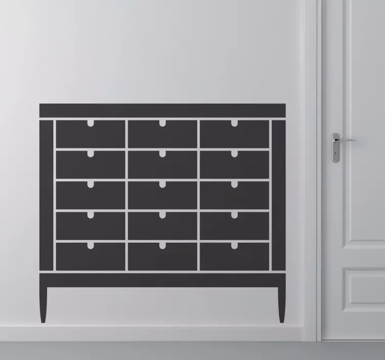 Ofis dosya dolabı sticker - TenStickers