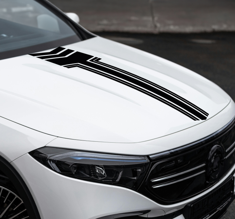 Oklu çizgiler araba sticker - TenStickers