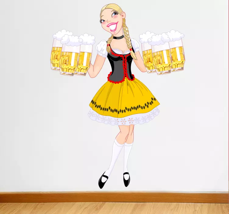 Oktoberfest bira çıkartması - TenStickers