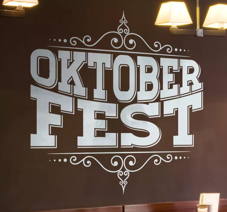 Oktoberfest metin oturma odası duvar dekor - TenStickers