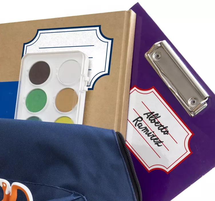 Okul malzemeleri eğitim çıkartması için etiketler - TenStickers