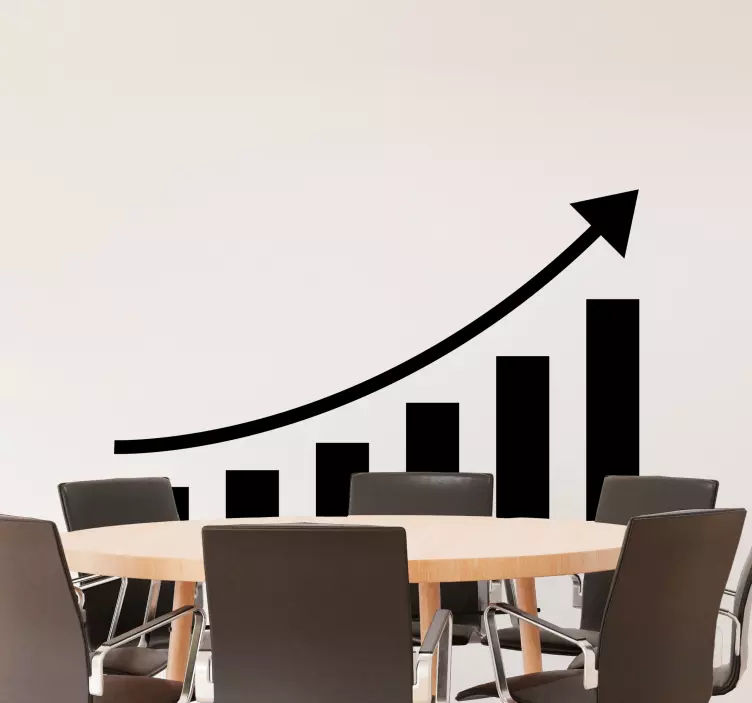 Olumlu iş grafik sticker - TenStickers