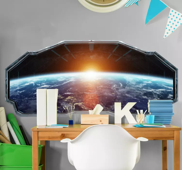 Optik efekt alanı görüş görsel efektler çıkartması - TenStickers