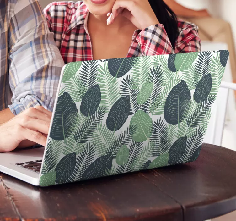 Orman bitki örtüsü laptop sticker - TenStickers