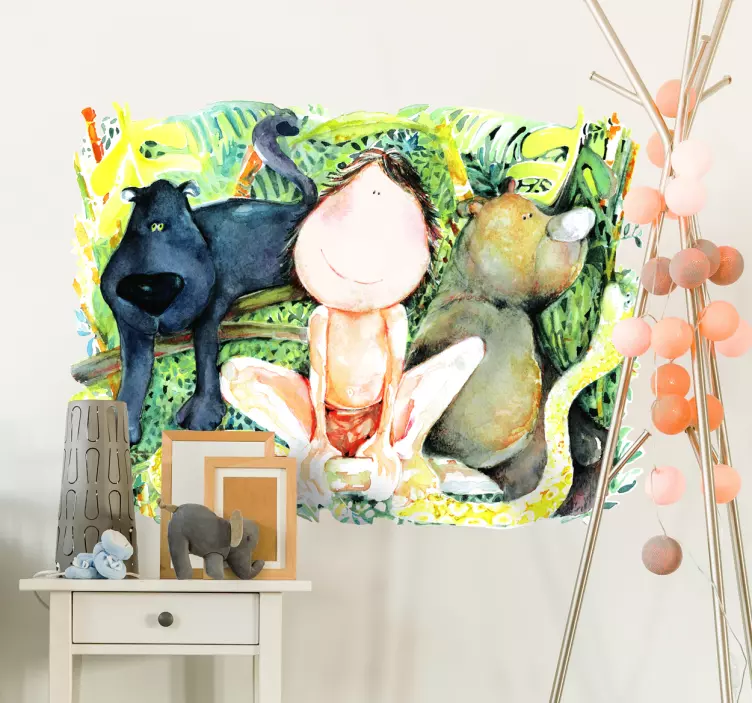 Orman kitabı çocuk çıkartması - TenStickers