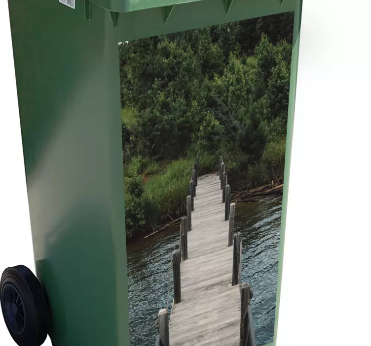 Orman yolu konteyner çıkartması - TenStickers