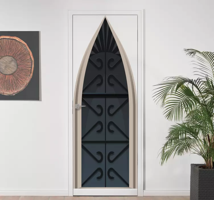 Fantastik ortaçağ kapısı çıkartması - TenStickers