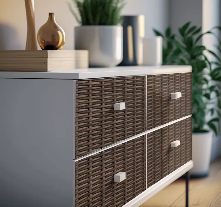 Örülmüş Rotan mobilya sticker - TenStickers