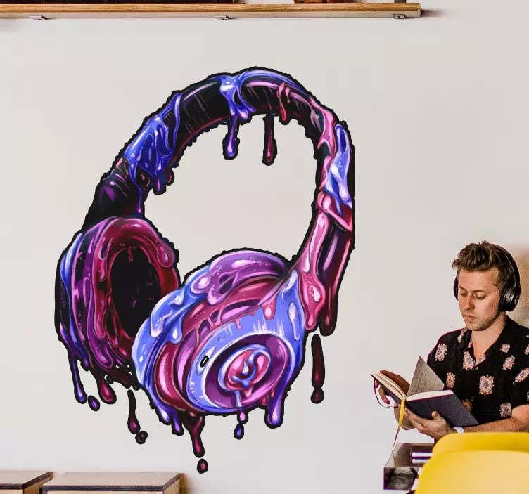 Oyun eritme kulaklık video oyunu çıkartması - TenStickers