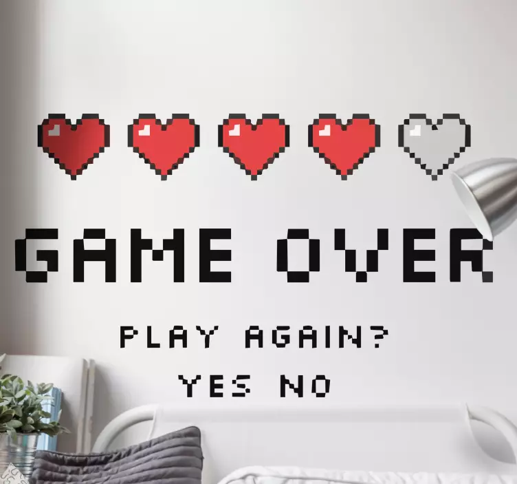 Oyun piksel sanat oyun tarzı playstation çıkartması - TenStickers