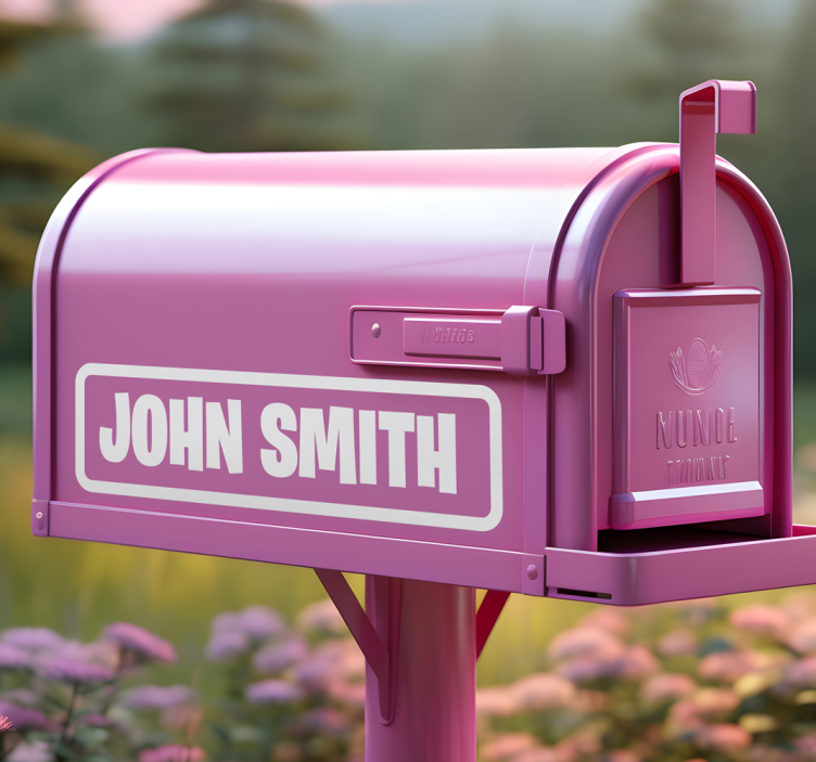 özel 1 inç posta kutusu harfleri hayvan çıkartması - TenStickers