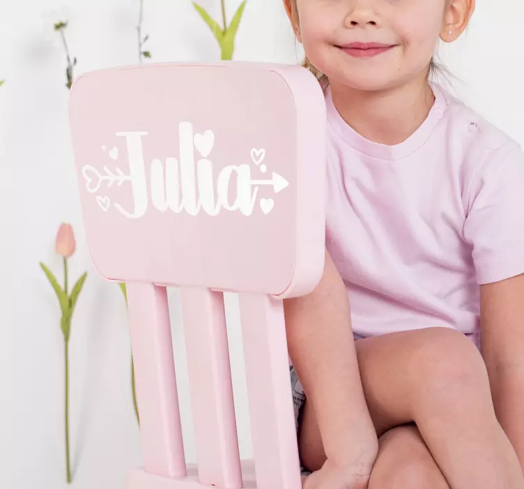 özel ad aşk özel çıkartma - TenStickers