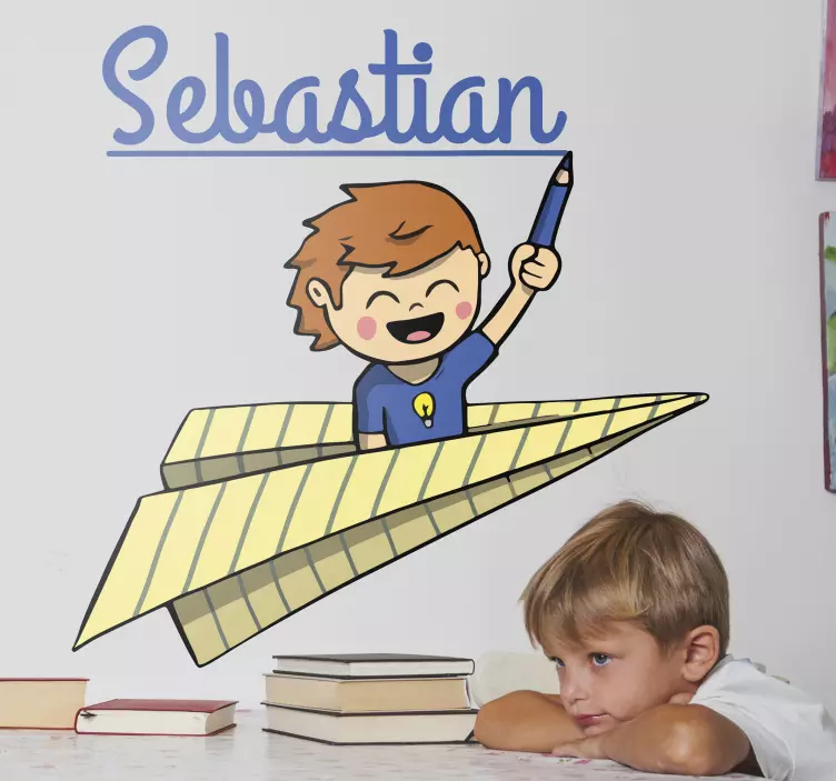 özel okul çocuk adı sticker - TenStickers