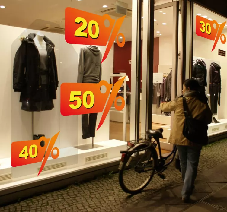 özelleştirilebilir fiyat keser promosyon sticker - TenStickers