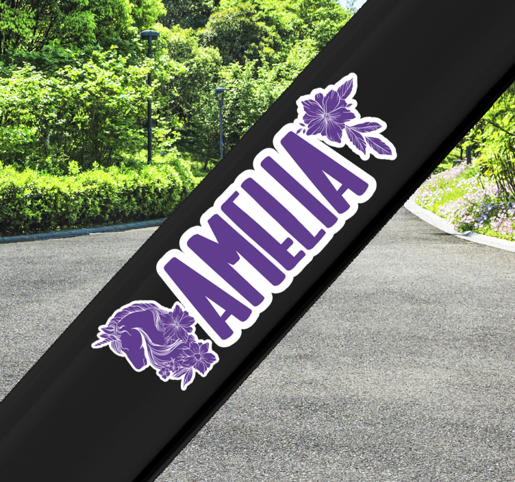 özelleştirilebilir güzel unicorn bisiklet bisiklet çıkartması - TenStickers