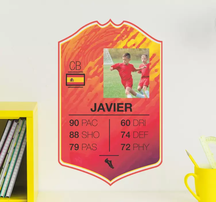 özelleştirilebilir tavan döşemeleri kart çalar duvar çıkartması - TenStickers