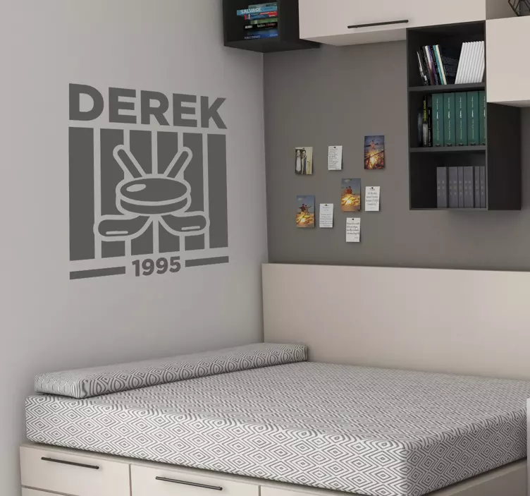 Kişiselleştirilmiş hokey amblemi hayvan çıkartması - TenStickers