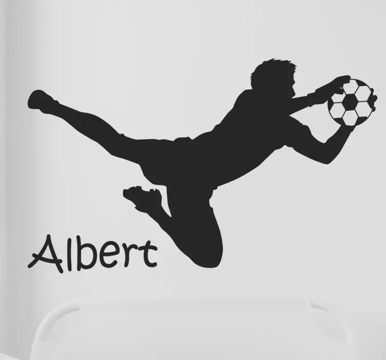 özelleştirilebilir kaleci futbol etiket - TenStickers