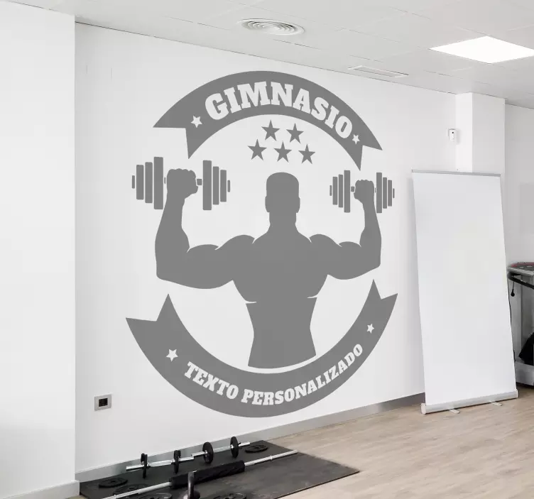özelleştirilebilir spor salonları duvar sticker - TenStickers