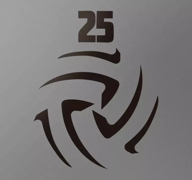 özelleştirilebilir voleybol numarası etiketi - TenStickers