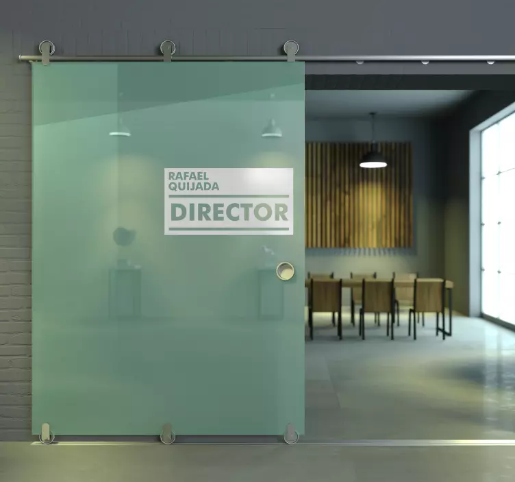 Özelleştirilebilir Yük kapı sticker - TenStickers