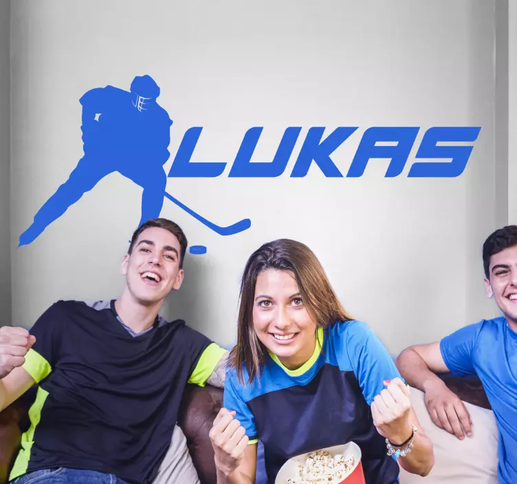 özelleştirilmiş hokey ilhamı hayvan çıkartması - TenStickers