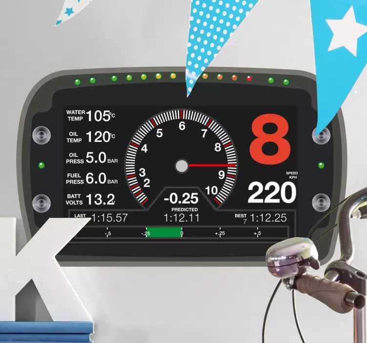 Pano ralli duvar sticker - TenStickers