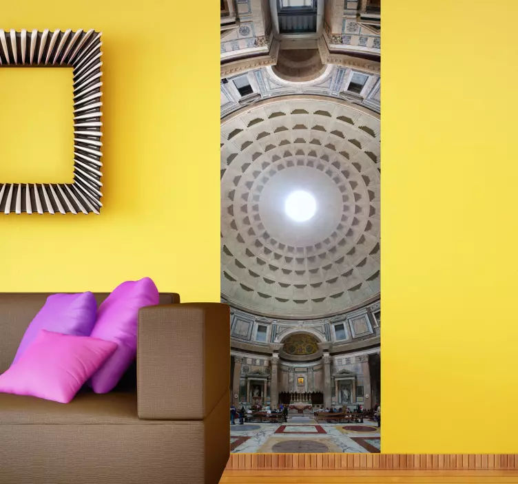 Panoramik pantheon duvar sticker sanat - TenStickers